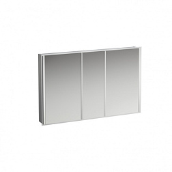 Зеркало Frame 25 120х75 см, сенсорный выкл.,3 двойных зеркальных дверцы, 2 розетки, с подсветкой 4.0880.4.900.144.1 Laufen